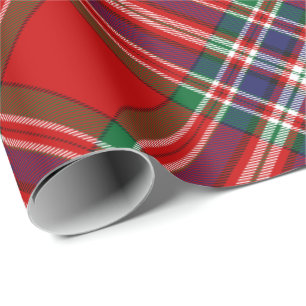 Papel De Presente Clan MacFarlane Red Tartan