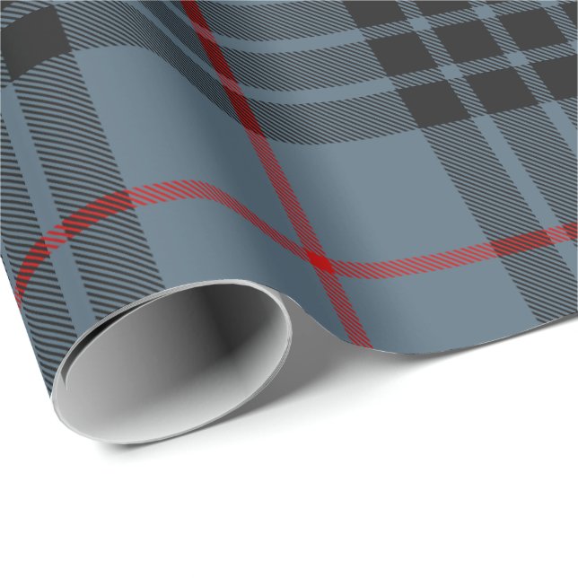 Papel De Presente Clan MacKay Blue Tartan (Ponta do rolo)
