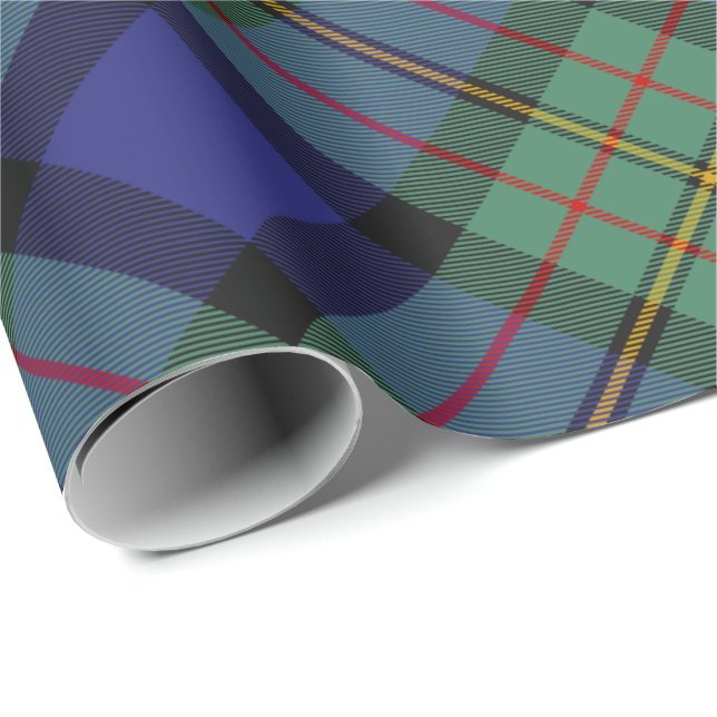 Papel De Presente Clan MacLaren Tartan Rotated (Ponta do rolo)
