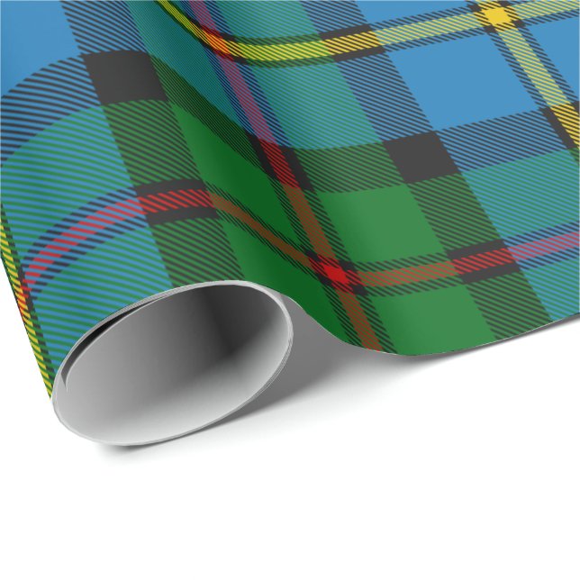 Papel De Presente Clan MacLeod caçando Tartan (Ponta do rolo)