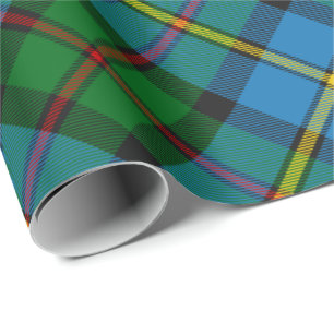 Papel De Presente Clan MacLeod Caçando Tartan Papel de Enrolamento R