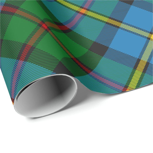 Papel De Presente Clan MacLeod Caçando Tartan Papel de Enrolamento R (Ponta do rolo)