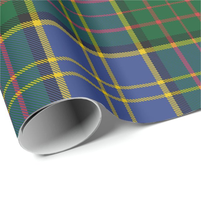 Papel De Presente Clan MacMillan caçando Tartan (Ponta do rolo)