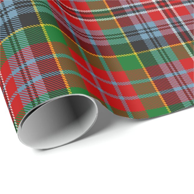 Papel De Presente Clan MacPherson Tartan Wrapping Paper (Ponta do rolo)