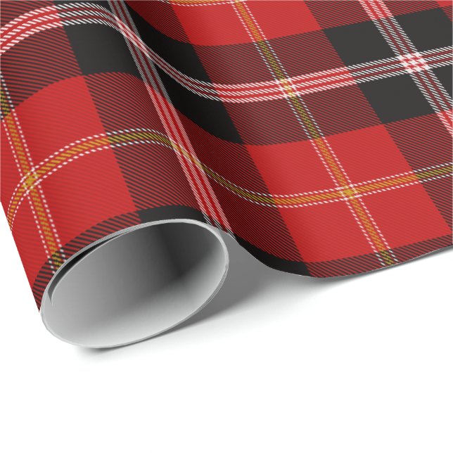 Papel De Presente Clan Marjoribanks Tartan (Ponta do rolo)