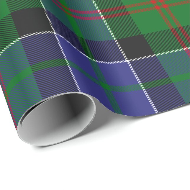 Papel De Presente Clan Paterson Tartan (Ponta do rolo)