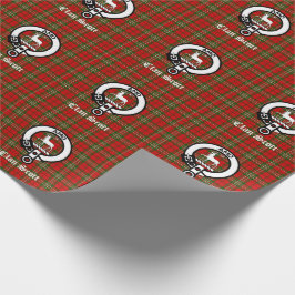 Papel De Presente Clan Scott Crest Crachá & Tartan
