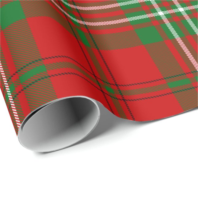 Papel De Presente Clan Scott Red Tartan Wrapping Paper (Ponta do rolo)