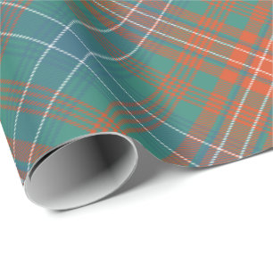 Papel De Presente Clan Wilson Antigo Tartan