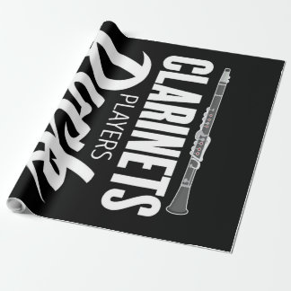 Papel De Presente clarinete bonito