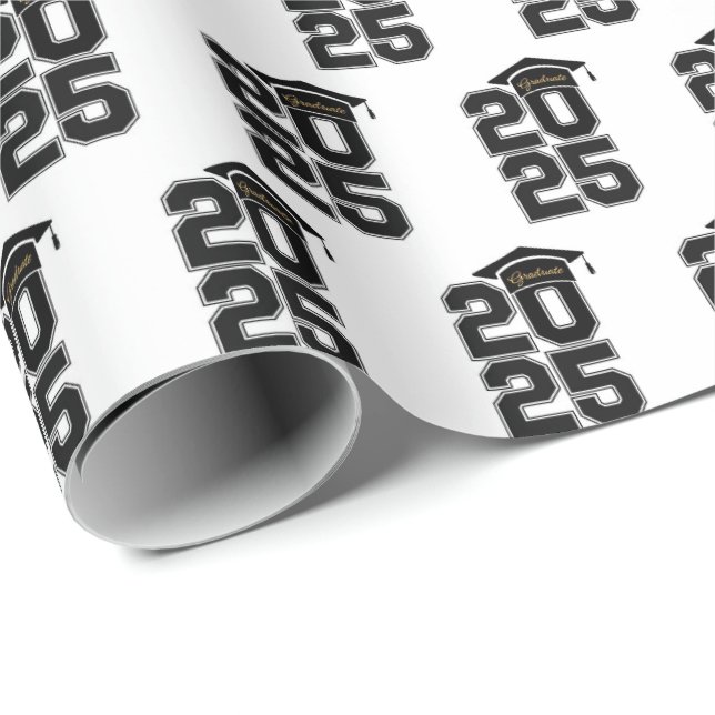 Papel De Presente Classe de celebração de 2025 (Ponta do rolo)