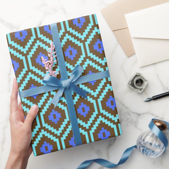 Papel De Presente Clássico Chique Clássico Caprichoso Aniversário da (Presentear)