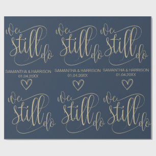 Papel De Presente Clássico de Favor Náutico de Casamento Ainda fazem