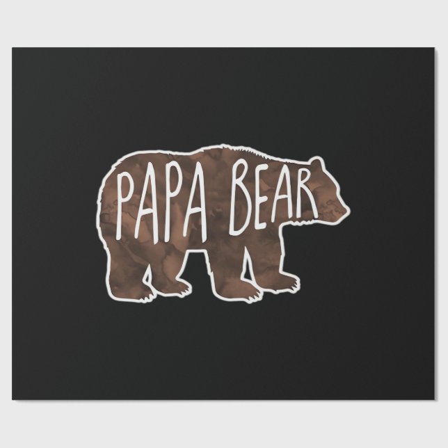 Papel De Presente Clássico do Papai Urso (Aberto)