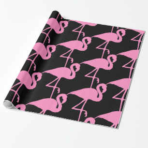 Papel De Presente Clássico Flamingo Flamingo_Cove Rosa