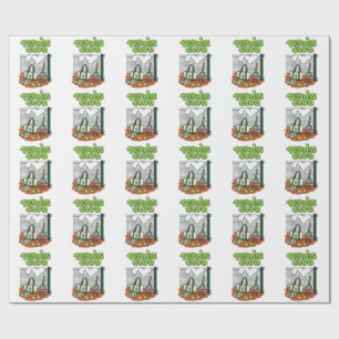 Papel De Presente Clássico Gráfico de Esportes do Clube de Tênis – V