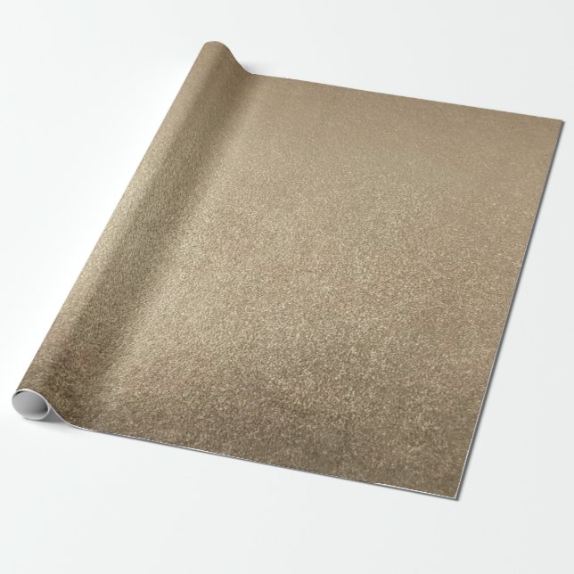 Papel De Presente clássico metálico dourado sofisticado (Desenrolado)