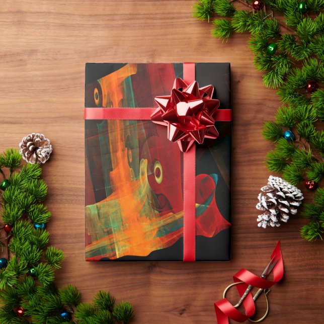 Papel De Presente Clássico Moderno Elegante Tendência Padrão #903 Ca (Presente de Natal)