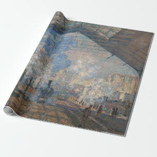 Papel De Presente Claude Monet - A Estação Saint-Lazare