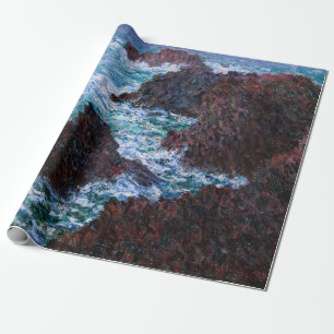 Papel De Presente Claude Monet - As Rochas em Belle-Ile, Costa Selva