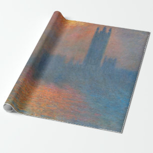 Papel De Presente Claude Monet - Casas do Parlamento Londres