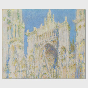 Papel De Presente Claude Monet Catedral de Rouen Portal Luz da Manhã