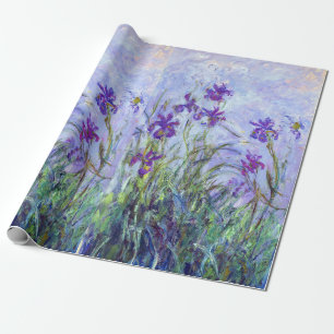 Papel De Presente Claude Monet - Íris Lilases / Iris Mauves