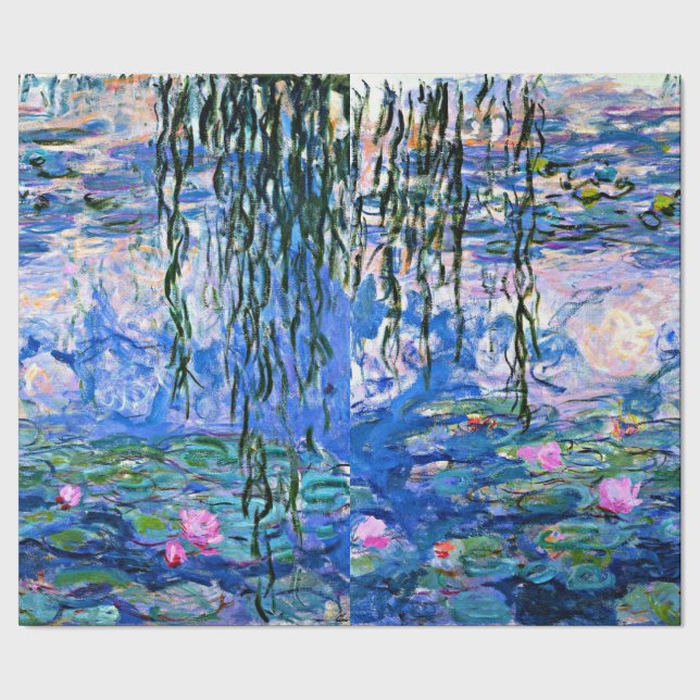 Papel De Presente Claude Monet - Lírios Água, 1919, (Barra)