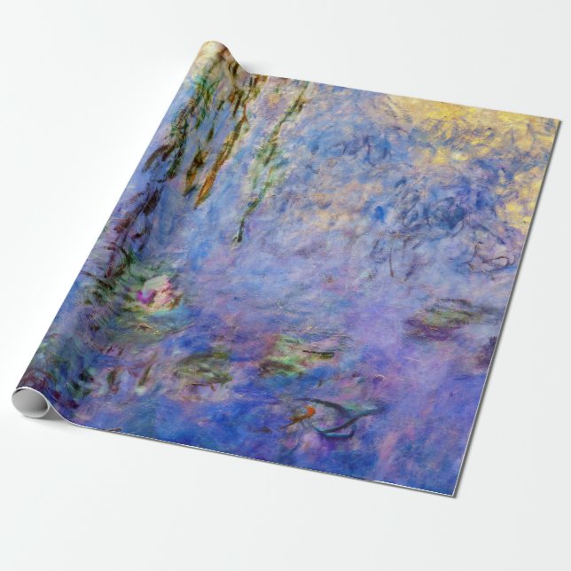 Papel De Presente Claude Monet - Nenúfares (Desenrolado)