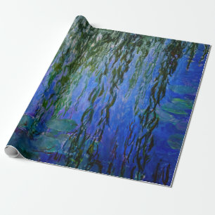 Papel De Presente Claude Monet - Nenúfares com salgueiro chorão