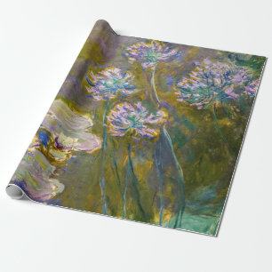 Papel De Presente Claude Monet - Nenúfares e Agapanthus