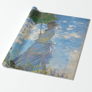 Papel De Presente Claude Monet - O Promenade, Mulher com Parasol