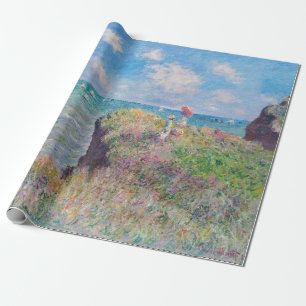 Papel De Presente Claude Monet - Passeio na Falésia em Pourville