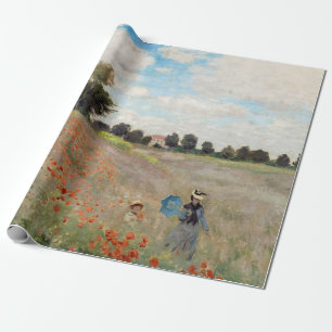 Papel De Presente Claude Monet - Poppy Field