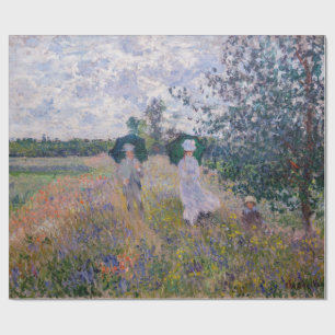 Papel De Presente Claude Monet - Promenade perto do Argenteuil