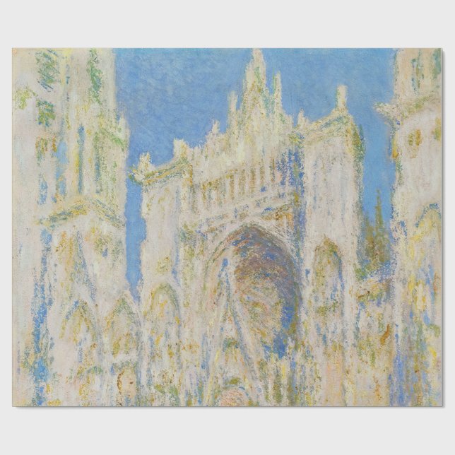 Papel De Presente Claude Monet Rouen Cathedral Portal Morning Light (Aberto)