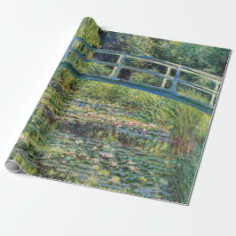 Papel De Presente Claude Monet - Water Lily Pond & Japanesese Bridge