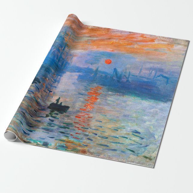 Papel De Presente Claude Monet's Sunrise (Desenrolado)