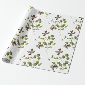 Papel De Presente Clematis Flower Pattern