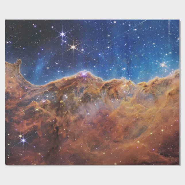 Papel De Presente Clipes Cósmicos Carina Nebula Space Telescope (Aberto)