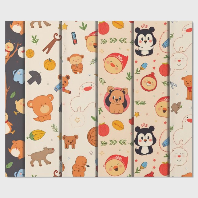 Papel De Presente Close-Up Portrait of a Sweet-Faced Dog (Aberto)