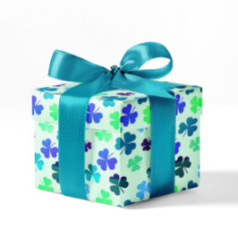 Papel De Presente Clover Shamrock Irish Birthday Partido Irlandês Co