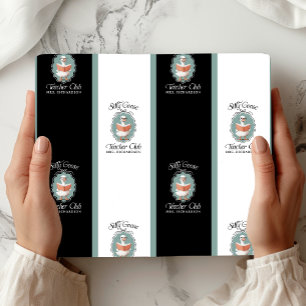 Papel De Presente Clube de Professores de Ganhos do Bobo de Nome Per