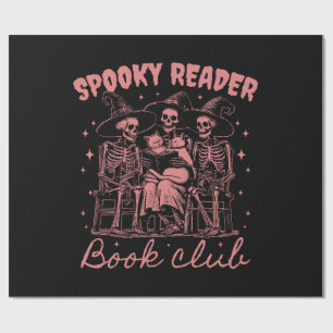 Papel De Presente Clube do Livro Leitor Assustador D Vermelho