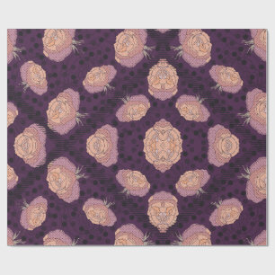Papel De Presente Cobertor Floral Elegante – Cobertura Botânica Acon