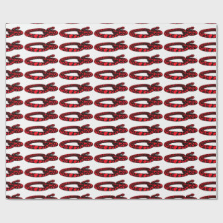 Papel De Presente Cobra de Amor Vermelho