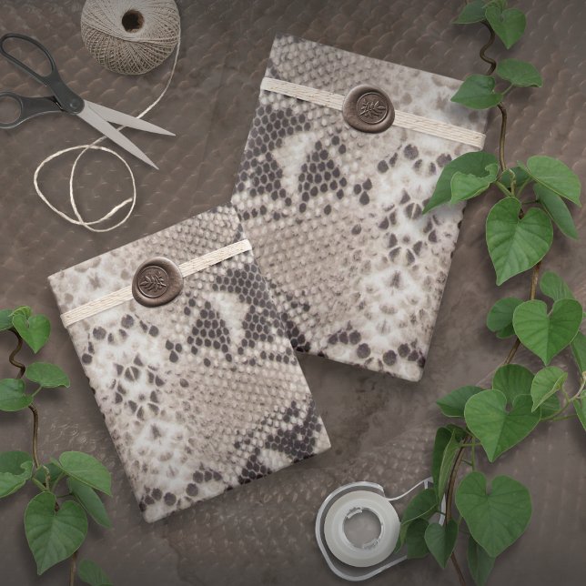 Papel De Presente Cobra de Impressão Animal (Criador carregado)