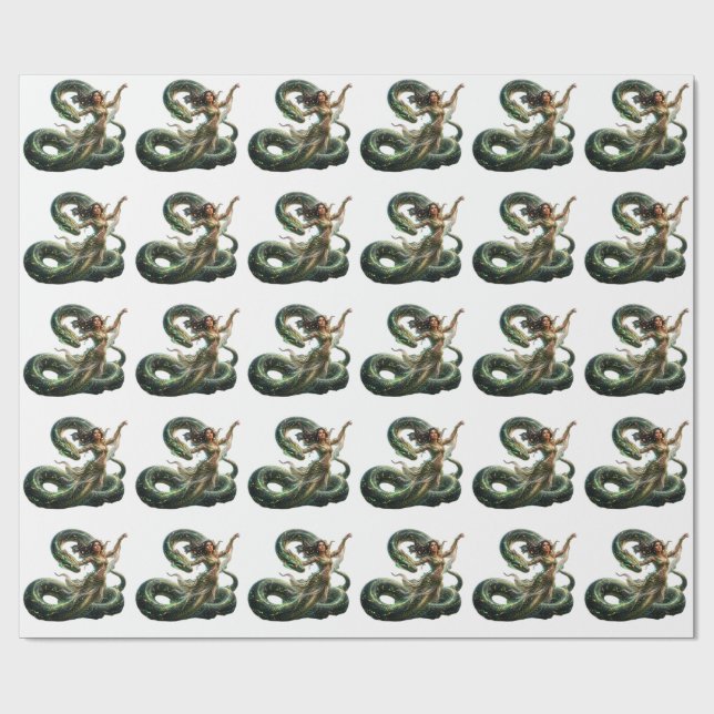 Papel De Presente Cobra Fêmea (Aberto)