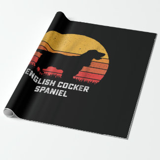Papel De Presente Cocker Spaniel| Vintage English Cocker Spaniel