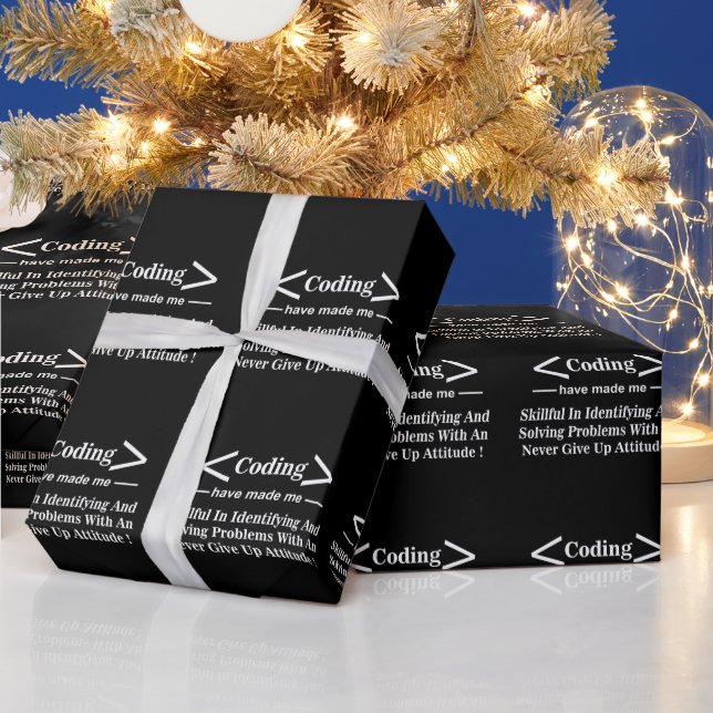 Papel De Presente Codificação Codificador Programador Codificador Co (Feriados)